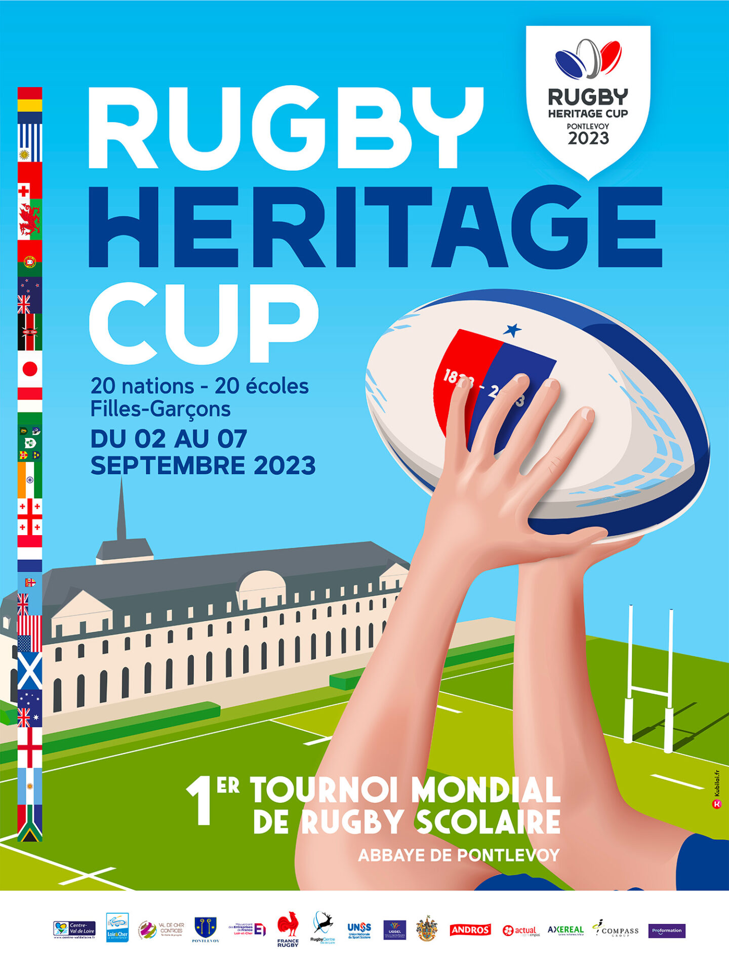 Affiche Rugby Heritage Club Pontlevoy
